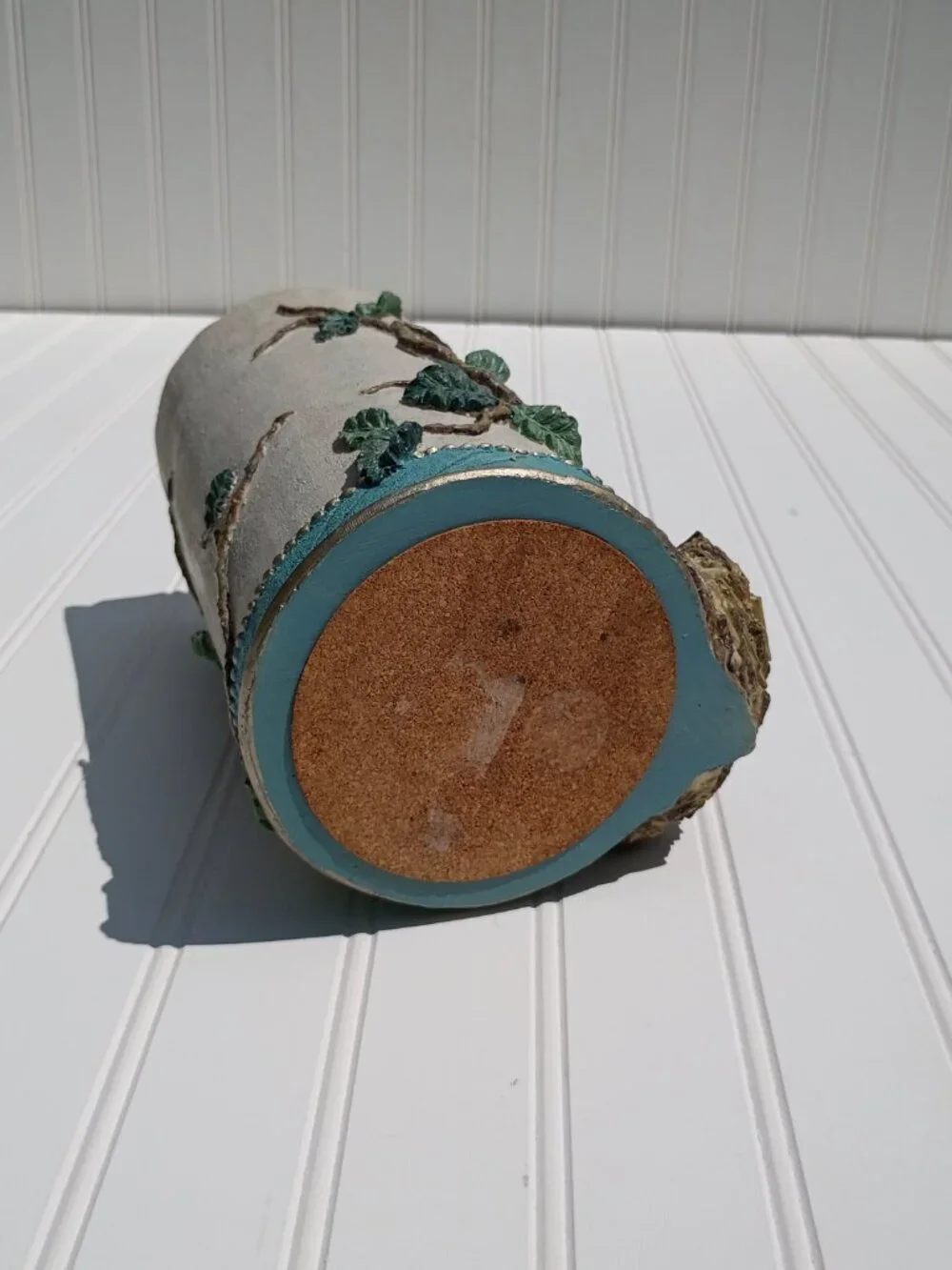 Heavy Ceramic Bird Nest Vase 9
